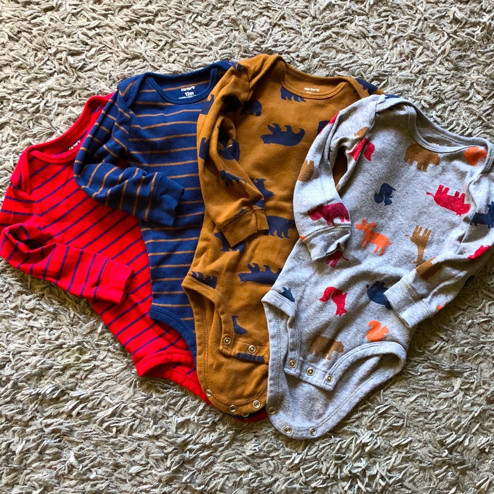 4 Long-Sleeve Onesies